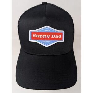 Full Send Happy Dad Trucker Hat Black Snapback Embroidered Adult Adjustable OSFA